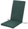 SOFTILLO Waterproof High Back Chair Cushion With Ties 120x45x4cm | Indoors/Outdoors Patio Seat Pad Cushion For Garden Chairs, Loungers, Recliner, Relaxer | Water-Resistant Material |Dark Green