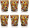 MAZZEGA ART & DESIGN - 6 Bicchieri Tumbler Classic in Vetro Soffiati e Lavorati a Mano con Murrine di Murano, linea “I Colori di Murano” 350 ml. Made in Italy (AMBRA, 6)
