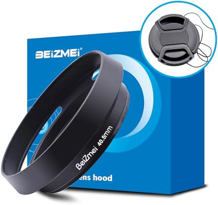 40.5mm Lens Hood,40.5mm Metal Camera Lens Hood Compatiable All Brands Ø Lenses with 40.5mm Filter Thread.