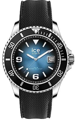 Ice-Watch - ICE steel Deep blue - Blaue Herrenuhr mit Silikonarmband - 020342 (Large)