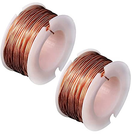 Kupferlackdraht, 2/3/5 Stuck 0,5mm x 10m Magnet Draht, Kupferdraht Magnetdraht Magnetspule zur Herstellung eines Elektromagnet-Motormodells