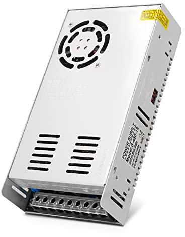 MOGOULUA Schaltnetzteil 480W 12V 40A Universal geregeltes Netzteil 110V/220V auf 12V Transformator Netzteil LED Treiber AC auf DC Konverter Adapter für CCTV Radio Computer Monitor