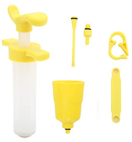 Wnesy Fahrrad-Entlüftungsset, Stoßfestigkeit, chemische Beständigkeit, hydraulisches Bremsentlüftungsset, robuster Mountainbike-Ölbehälter, strapazierfähig