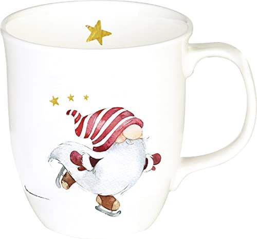 IHR - BOC 970010 - Becher, Niels, Weihnachten, Porzellan, Bone China, 10cm x 9cm, spülmaschinen- und mikrowellengeeignet, 375ml