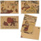 TOBJA® Weihnachtskarten Set Postkarten - 24x Original Kraftpapier Karten | Frohe Weihnachten Karten Santa | 4 x 6 Postkarten Weihnachten