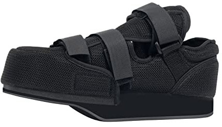 GHORTHOUD Postoperative Schuhe für gebrochenen Zeh Vorfuß Off Loading Geschlossene Zehe Medizinischer Walking Boot Orthopädische Fußbandage für Post Bunion Hammerzehe Chirurgie (S)