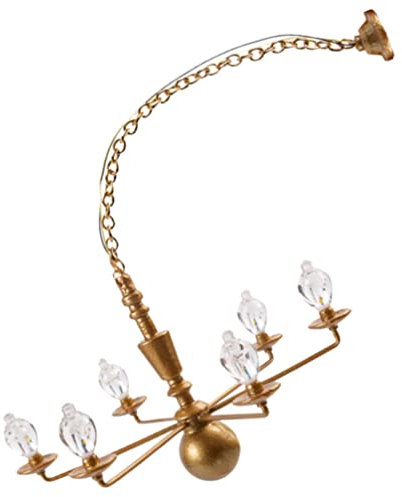 Yardwe Modell Kronleuchter Puppenhauslaterne Puppenhaus-deckenlampe Puppenhausbeleuchtung Mini-sandtischlampe Miniatur-led-hängelampe Mini-Kerzen Diorama Sandkasten Abs Kleine Lichter