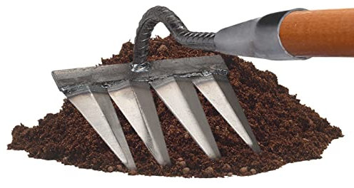 Garten Vertikutierer Rechen, Harke Metall Rechen Laubbesen, Vertikutierer Aus Metall, Handrechen Aus Metall Für Gartenarbeit, Unkraut Jäten, Robuster Gartenrechen Aus Metall Zum Vertikutieren, Jäten