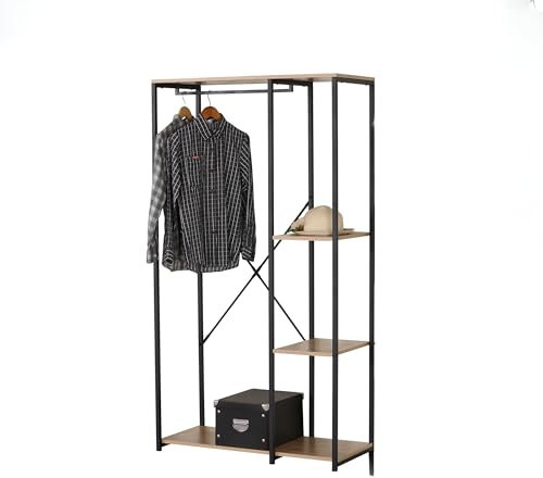 Urban living Garderobe „Colorado“ MIT 3 REGALEN 90X40XH167CM