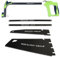 PRIDE&CRAFT Universal Hand Saw with 4pc Different Blades, Quick Lock Design, Soft and Non-Slip Handle, 4 in 1 Heavy Duty Hacksaw for Metal, Wood, PVC Pipes