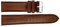 Zeppelin Uhrenarmband Leder cognac mit orangefarbener Naht 20 mm