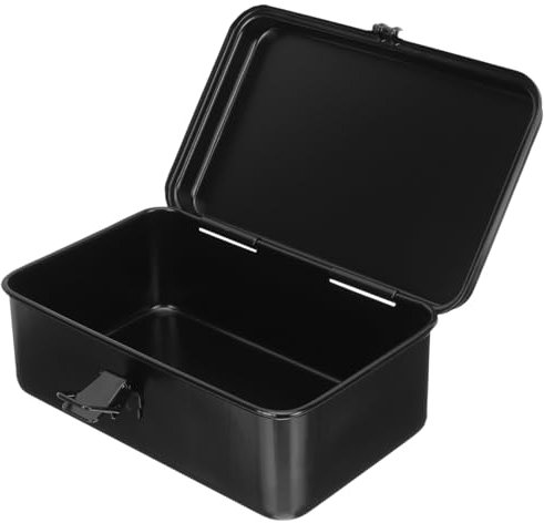 DOITOOL Tragbarer Werkzeugkasten Aus Metall Kleiner Werkzeugkasten Organizer Mit Robustem Metallriegel Für Zuhause Garage Werkstatt 7.8 Zoll