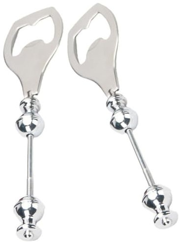 ifundom 2pcs Stainless Steel Beaded Beverage Opener Custom Bottle Opening Tool for Kitchen Supplies and Parties Unique Design for Beer Enthusiasts for Father Day
