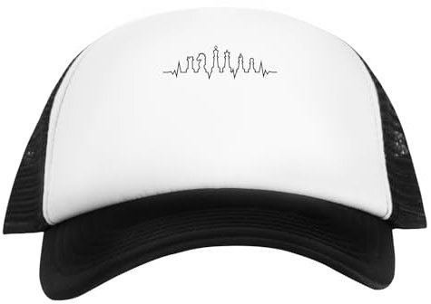 Suzetee Chess Heartbeat for Chess Lovers Weiße Baseball-Hysteresenkappe Für Kinder, Unisex