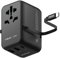 MOMAX Universal Travel Adapter, PD 25W International Power Adapter, 2 USB-A & 2 USB-C, Worldwide Travel Plug, International Power Adapter for Most Europe, USA, Japan, Australia (Type C/A/G/I)
