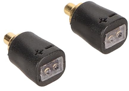 Denash MMCX auf 0,78 Mm Buchse Kabeladapter, HiFi Sound Silber Zinndraht Ersatz Unveränderter Sound MMCX Kabel Buchse für N40 (BLACK)