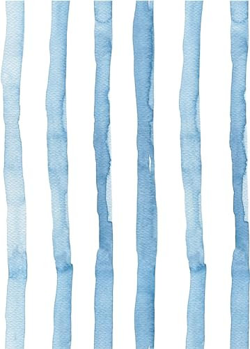 ICYEHAO Rayas Papel Pintado Autoadhesivo,44.5 x 1000cm Papel Pintado Autoadhesivo Azul Blanco Papel Pintado Geométrico con Adhesivo para Salón Dormitorio