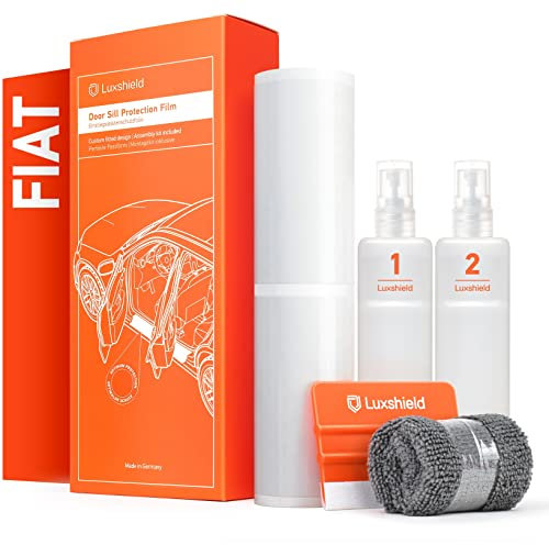 Luxshield Battitacco Auto Antigraffio Pellicola per Fiat 600 364/365 I 2023-2025 - Protezione Accessori Tuning Portiera - Trasparente Lucido