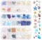 3 Boxes Ocean Themed Nail Charms, Various Shapes Seashell Nail Decals with Tweezers 3D Mixed Sea Nail Jewels Beach Nail Gems Starfish Nail Rhinestones for DIY Nail Design Patches Decoration Supplies