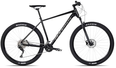 Axess Grade Mountainbike | MTB-Hardtail | 29 Zoll Herrenfahrrad | 22-Gang Schaltung | Hydraulische Scheibenbremsen, Farbe:Black, Rahmengröße:23 Zoll