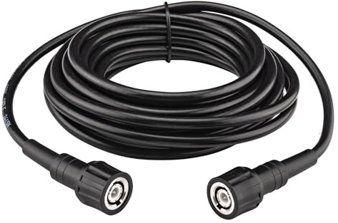 urcianow BNC Kabel 5 M RG58 Koaxialkabel 50 Ohm Stecker-Stecker - Schirmkabel für Funkgeräte, CB-Funk, Antennen, WLAN GPS (Schwarz) geprüfte Qualität