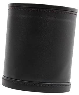 VICASKY 1 Satz Würfelbecher Farbbecher Siebbecher Flanellwürfel Hotel liefert rote Pokalgruppe Toys für barzubehör Geschenkidee bar zubehör Black