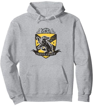 Harry Potter Poufsouffle Quidditch Bouclier vieilli Sweat à Capuche