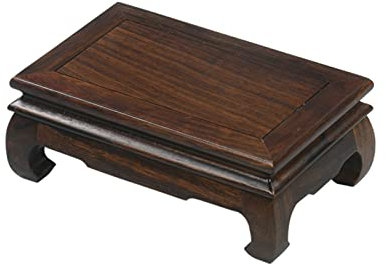 Support sur Pied Base de Vase en Bois Base rectangulaire Présentoir de Plante en Pot Base de Vase 3,3 Pouces de Haut Base de Présentation pour Plantes(L)