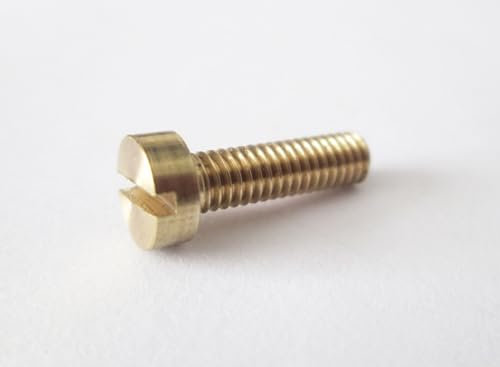 1 Pack of 20 Brass CheesHead Screws 4 BA x 1/2