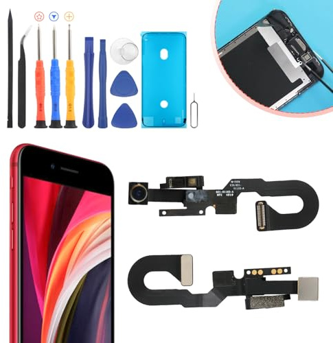 YWLRONG for iPhone SE 2020 / SE 2022 Front Camera Replacement for iPhone 8 7MP Facing Lens Module Flex Cable Camera with Flex Cables Accessories Repair Parts with Tools