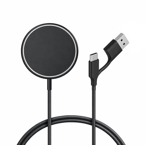 For Galaxy S26 FE Wireless Charger, 15W Magnetic Wireless Charger For Samsung Galaxy S26 Plus/Ultra / S25 FE / S25 (Edge) (Plus) (Ultra) / S24 / S23 / S22 / S21 / Plus/Ultra/FE / + (BLACK)