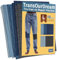 TransOurDream Tru-Iron on Patches for Jeans (10pcs, 8.5 x5.5, L Size), Large Denim Patch for Jeans Repair, Clothing and Denim Repair & Decoration Kit, Jean Patches for Inside Jean (5 Colors)