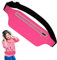 peiqiup Waist Bag, Marsupio Sportivo Uomo Donna Grande, con Cinturino Regolabile Rapido, per Sport, Corsa, Jogging, Fitness, Ciclismo, Rosso Rosa