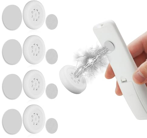 MultiValue Magnetische Fernbedienung Halterung, 4Pcs Fernbedienung Halterung Wand Multifunktionale Kabelhalter Magnetische Aufkleber für Fernbedienungshalter Tisch Wände Dekoriert (4)