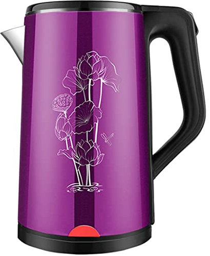 HLRTBCN Kitchen Electric Kettle, 2.5L Large Capacity, Pp Outer Layer, Stainless Steel, Automatic Shutdown and Boiling Protection Function, Seal Heat Preservation/Purple Aqiong
