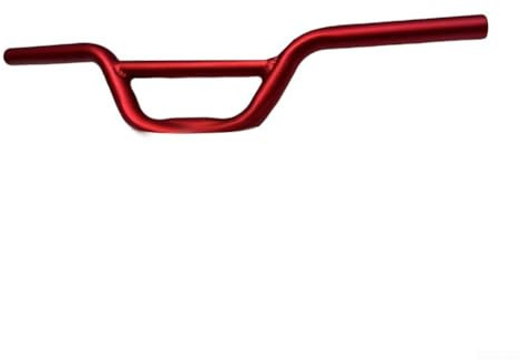 ZWEquipint Fahrradlenker aus Legierung, 520 mm x 22,2 mm, für Kinderfahrräder mit ergonomischem Design und Konstruktion, kompatibel mit 22,2 mm Vorbau (rot)