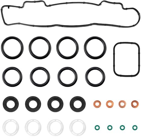 RowGlow 21pcs Joints Injecteur 1.6 HDI Culbuteur D'admission Pour 206 207 3008 307 308 407 5008 Expert Partner Jumpy Scudo C-Max 1982A0 joint d'Injecteur