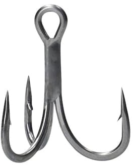 DAIWA GRANDWAVE Treble Hook T60 XXH, Drilling, MattTin Beschichtung, Extra Extra Heavy, für Heilbutt GT Thunfisch, Salzwasser, 1/0 bis 5/0