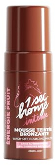 ENERGIE FRUIT - Mousse Teintée Bronzante Corps - Teint Hâlé Uniforme Immédiat, Effet Bronzage Soleil - 98% Naturel, Sans Autobronzant DHA - Séchage Rapide, Sans Transfert - Tous Types de Peaux - 100ml