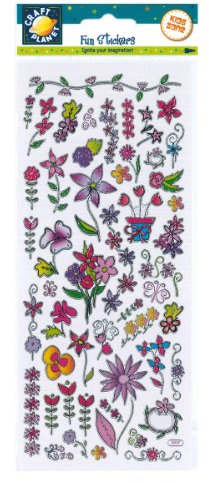 Craft Planet Fun Stickers, Flowers, Stickers For Young Crafters, Posters, Card Making, Scrapbooking, Party Bag Fillers, Sticker Book, Reward Chart Stickers, Invites, Craft Supplies