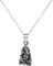 81stgeneration 925 Sterling Silber Sitzender Ganesh Anhänger Halskette – Hindu-Gott Design