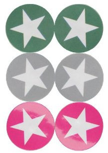 6 NFC Tags Sticker Aufkleber Mix Colour Label NTAG203-D26mm für alle Handys und Tablets mit NFC Chip