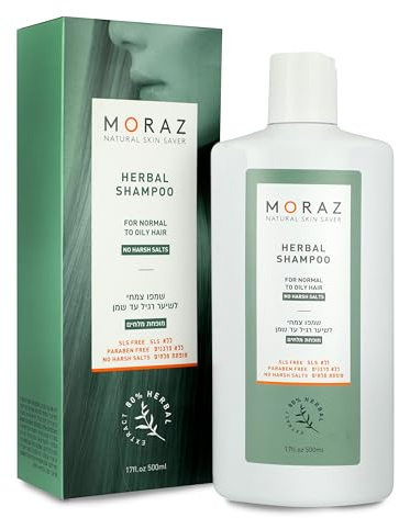 Herbal Shampoo For Normal to Oily Hair by Moraz for Unisex – 17 oz Shampoo