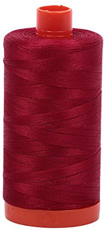 Aurifil Mako Cotton Thread Solid 50wt 1422yds Red Wine