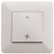 Zenitech - Interruptor VMC Artezo - Equipamiento Eléctrico Diseño y Compacto - Instalación Empotrada Listo Para Instalar - Compatible Con Caja Empotrada - Blanco - 86x86mm