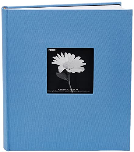 Pioneer Photo Albums Fotoalbum mit Stoffrahmen, für 200 Fotos, 12,7 x 17,8 cm, Himmelblau