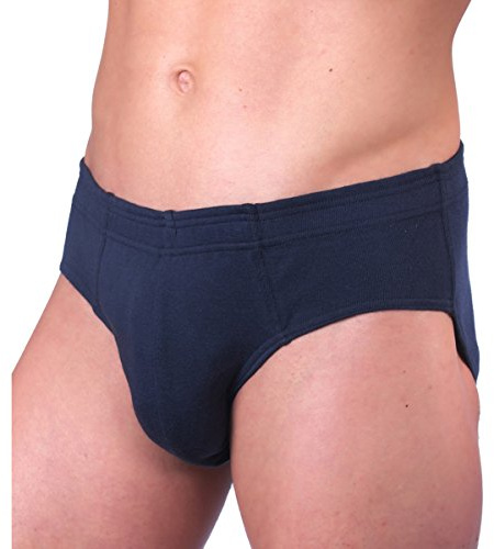 HERMKO 8300 Herren Slip aus Baumwolle/Elastan, Größe:D 8 = EU XXL, Farbe:Marine