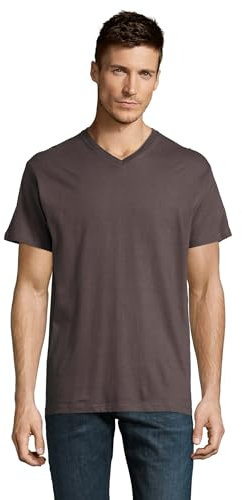 SOL´S V-Neck T-Shirt Victory, Größe:M, Farbe:Dark Grey (Solid)