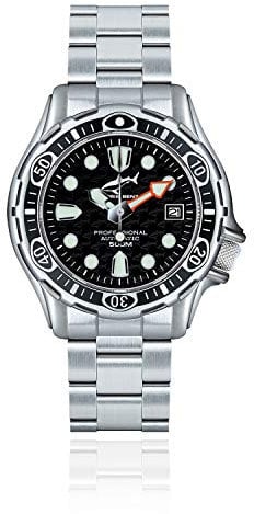 CHRIS BENZ DEEP 500M Automatic Taucheruhr mit Metallband, Tintenfischschwarz