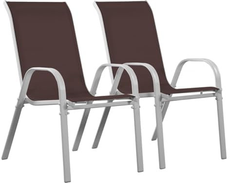 habitat et jardin Gartenstuhl aus Textilene Cordoba - Phoenix - Taupe - 2er-Set